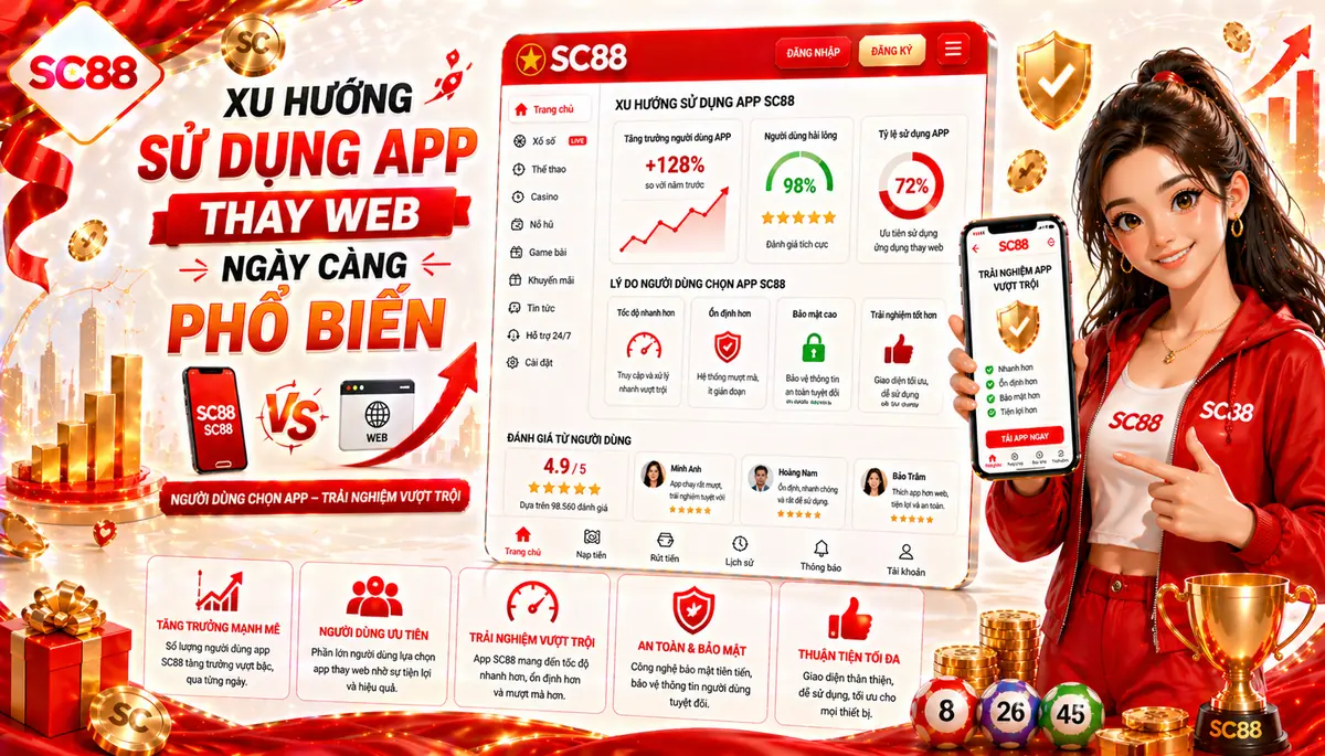 Xu hướng sử dụng app thay web ngày càng phổ biến