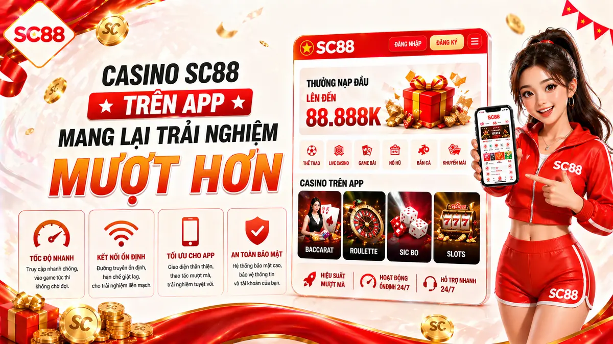 Giao diện trang chủ SC88 trên thiết bị di động